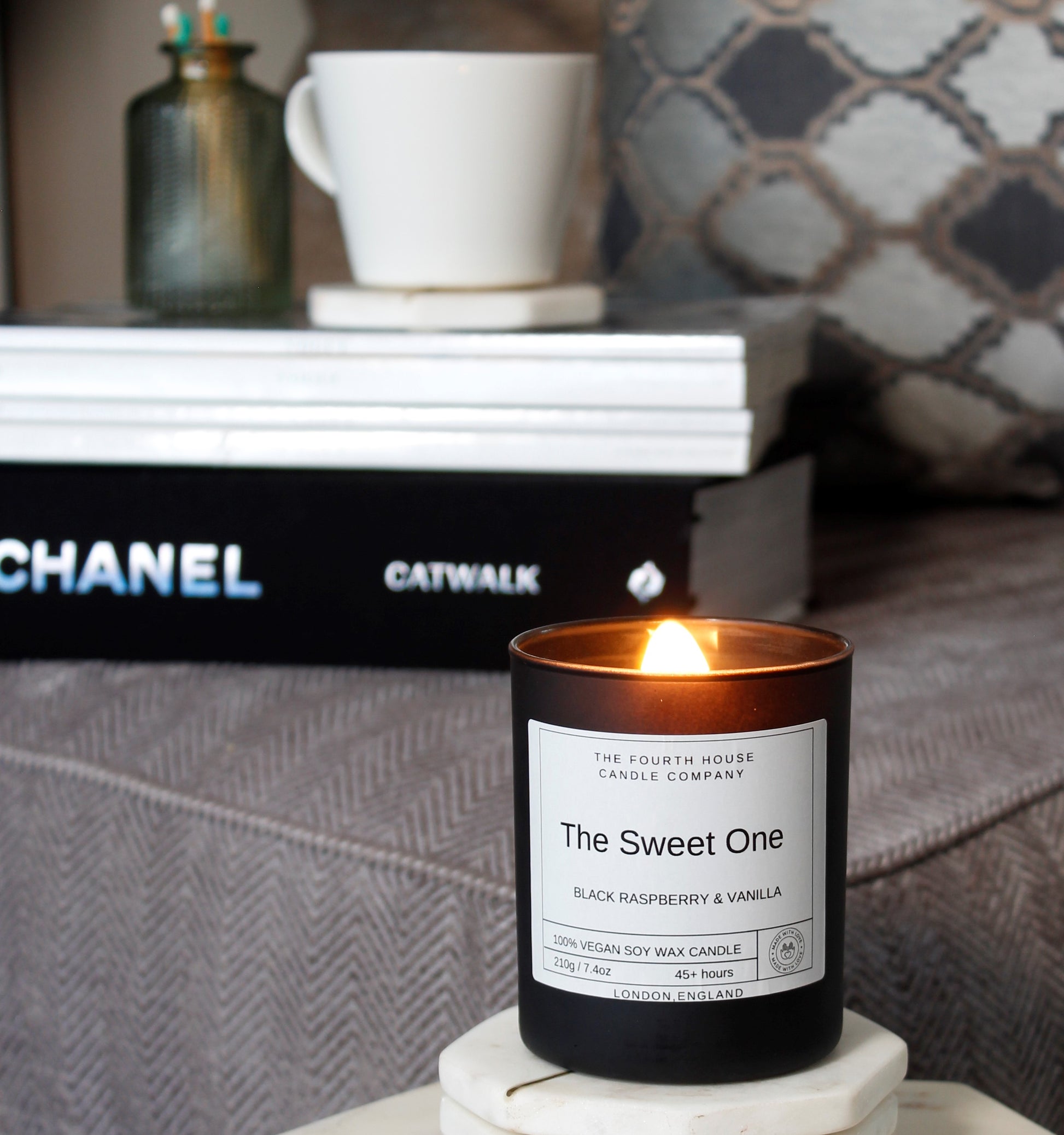 The Sweet One (Black Raspberry and Vanilla) - Soy Wax Candle with